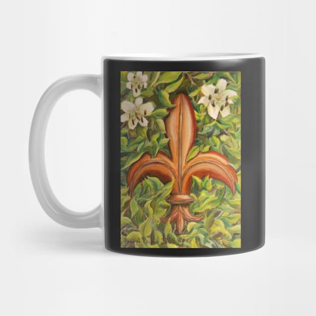 Fleur de Lis with Magnolias by MuseMints